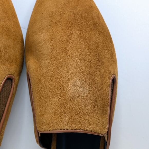 NWT Jenni Kayne Suede Mules Cognac Saddle Brown Pointed Toe Flats EU 39 - Picture 11 of 13